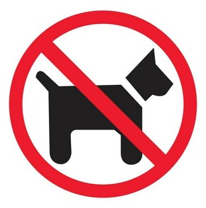 Naljepnica - Zabranjen ulaz životinjama