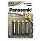 Panasonic alkalne AA baterije, LR6, Everyday Power, 1.5V, 6 komada, oznaka modela LR6EPS/6BP 4+2F