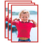 Okviri za fotografije 3 kom za zid ili stol crveni 59 4x84 cm