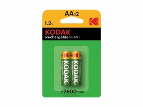 Kodak punjiva baterija AA HR6 NI-MH 2600MAH 2x