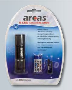 Arcas ručna baterijska svjetiljka 9 LED