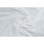 Bijela prozirna zavjesa 600x245 cm Snow – Mendola Fabrics