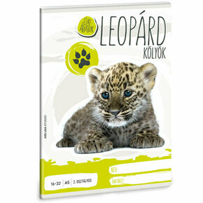 Ars Una: Slatke životinje - Leopard bilježnica na linije za 2.razred A5