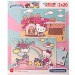 Hello Kitty Supercolor 2u1 puzzle 2x20kom - Clementoni