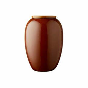 Tamnonarančasta keramička vaza Bitz