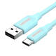 USB 2.0 A na USB-C 3A kabel 1,5 m Vention COKSG svijetlo plavi