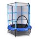 KLARFIT KLARFIT Rocketkid, 140 cm trampolin, unutarnja sigurnosna mreža, bungee opruge, plava