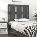 vidaXL Uzglavlje za krevet sivo 80,5 x 4 x 100 cm od masivne borovine