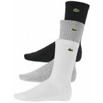 Čarape za tenis Lacoste SPORT High-Cut Cotton 3P - grey/black/white