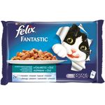 Felix Fantastic - Komadići u želeu, losos-morski list 4 x 85 g