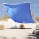 vidaXL Nadstrešnica za plažu s pješčanim sidrima plava 214 x 236 cm