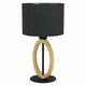 EGLO 43569 | Basildon-1 Eglo stolna svjetiljka 42,5cm sa prekidačem na kablu 1x E27 crno, bezbojno