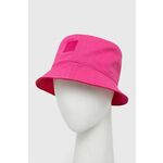 Dvostrani pamučni šešir Champion boja: ružičasta, pamučni - roza. Šešir iz kolekcije Champion. Model s uskim obodom, izrađen od glatkog materijala i materijala s uzorkom. Proizvod posebno izrađen za obostrano korištenje.