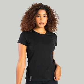 STRIX Ženska majica Essential Black - GymBeam XS