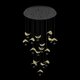EGLO 390341 | Dracera Eglo visilice svjetiljka jačina svjetlosti se može podešavati 17x LED 4760lm 3000K crno, zlatno