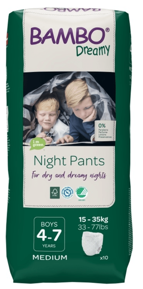 Bambo Nature Night Pants Boy 4-7 god