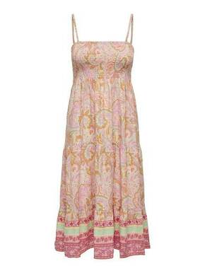 ONLY Ljetna haljina 'ZELINA' svijetlozelena / narančasta / roza