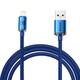 Baseus Crystal Shine kabel USB na Lightning, 2.4A, 2m (plavi) (paket od 5 komada)