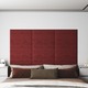 vidaXL Zidne ploče od tkanine 12 kom crvene 60 x 30 cm 2,16 m²