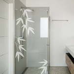 Naljepnica za vrata tuš kabine Ambianceu Bamboo Leaves