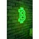 Ukrasna plastična LED rasvjeta, Bitcoin - Green