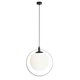 ALDEX 1049G1 | Aura-AL Aldex visilice svjetiljka 1x E27 crno, opal