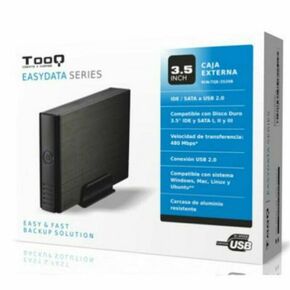 Vanjsko Kućište TooQ TQE-3520B HD 3.5" IDE / SATA III USB 2.0 Crna