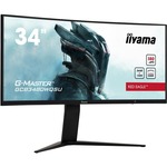 Iiyama G-Master Red Eagle GCB3480WQSU-B1 monitor, VA, 34", 21:9, 3440x1440, 100Hz/60Hz, HDMI, 2x DisplayPort/Display port, USB