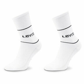 Set od 2 para unisex visokih čarapa Levi's® 701210567 White