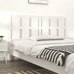 Uzglavlje za krevet bijelo 155,5x4x100 cm od masivne borovine