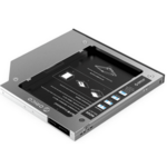 Orico M95SS adapter SSD/HDD, SATA3, aluminij, s 9,5mm DVD utorom (M95SS-SV-BP)