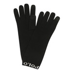 Polo Ralph Lauren Klasične rukavice crna / bijela