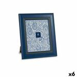 Photo frame Crystal Blue Plastic (6 Units) (2 x 33 x 28 cm)