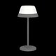 EGLO 900978 | Meggiano Eglo nosiva, stolna, visilice svjetiljka sa tiristorski dodirnim prekidačem jačina svjetlosti se može podešavati, promjenjive boje, baterijska/akumulatorska, magnet 1x LED 170lm + 1x LED 3000K IP54 sivo, opal