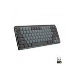 Tipkovnica LOGITECH MX Mechanical Mini Clicky, bežična, Bluetooth, crna