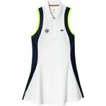Ženska teniska haljina Lacoste Sport Roland Garros Edition Sleeveless Dress - white/navy blue