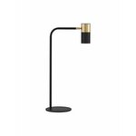 NOVA LUCE 9010225 | Pongo-Pogno Nova Luce stolna svjetiljka 55cm sa prekidačem na kablu elementi koji se mogu okretati 1x GU10 crno mat, zlatno