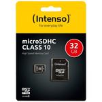 (Intenso) Micro SD Kartica 32GB Class 10 (SDHC  SDXC) sa adapterom - SDHCmicro+ad-32GB/Class10