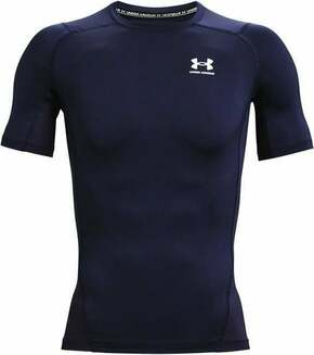 Under Armour Men's HeatGear Armour Short Sleeve Midnight Navy/White XL Majica za fitnes