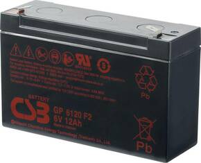 CSB Battery GP 6120 Standby USV GP6120F2 olovni akumulator 6 V 12 Ah olovno-koprenasti (Š x V x D) 151 x 101 x 50 mm plosnati priključak 4.8 mm
