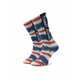 Visoke unisex čarape Tommy Jeans 701220285 Navy/Red 001