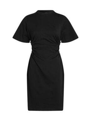 Pamučna haljina Karl Lagerfeld boja: crna