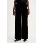 Zadig&Voltaire Hlače od velura ZADIG&VOLTAIRE smeđa WWPA01868