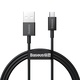 Baseus Superior Series kabel USB na mikro USB, 2A, 1m (crni) (paket od 5 komada)