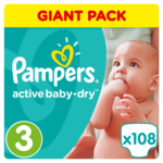 Pampers pelene Active Baby 3 Midi, 108 kom