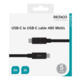 DELTACO USB 2.0 USB-C to USB-C cable, 2m, USB-IF certified, 480 Mbit/s, black
