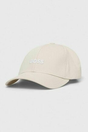 Pamučna kapa sa šiltom BOSS boja: bijela