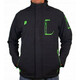 Muška teniska jakna Prince Soft Shell Jacket U - black/green