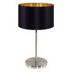 EGLO 31627 | Eglo-Maserlo-BG Eglo stolna svjetiljka 42cm sa prekidačem na kablu 1x E27 blistavo crna, zlatno, poniklano mat