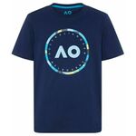 Majica za dječake Australian Open Boys T-Shirt Round Logo - navy